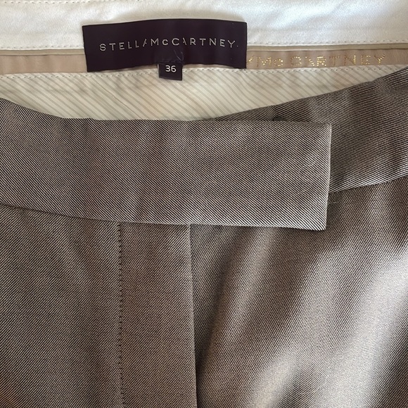 Stella McCartney Slight Wide Leg Brown Pant - Picture 4 of 5
